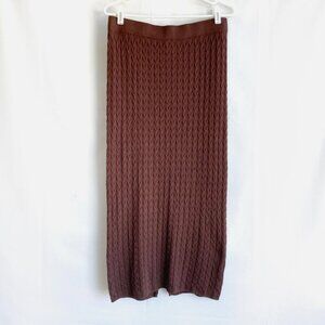 Joie Knit Midi Skirt with Back Slit